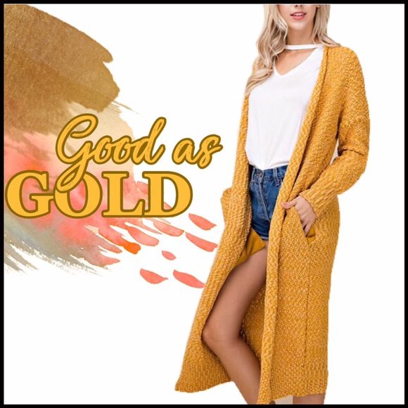 ❤️LAST!❤️Golden Mustard Duster - Picture 3 of 4